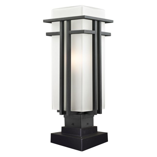 Abbey Outdoor Pier Light with Square Stepped Base by Z-Lite