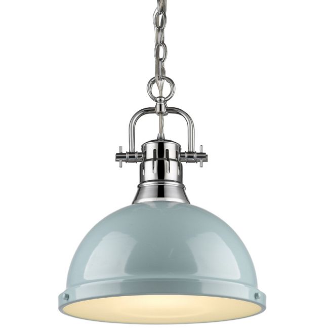 Duncan Chain Pendant with Diffuser by Golden Lighting