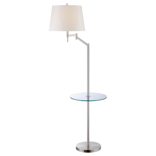 Eveleen Swing Arm Floor Lamp with Shelf by Lite Source Inc.