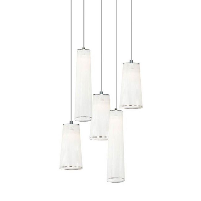 Solis Chandelier with Mixed Short Pendants by Pablo