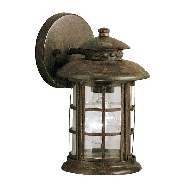 Rustic Outdoor Wall Light By Kichler 9759rst Image Rustic Outdoor Wall Light By Kichler