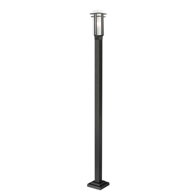 Abbey Outdoor Post Light with Square Post/Stepped Base by Z-Lite