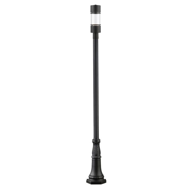 Luminata Outdoor Post Light with Round Post/Hexagon Base by Z-Lite