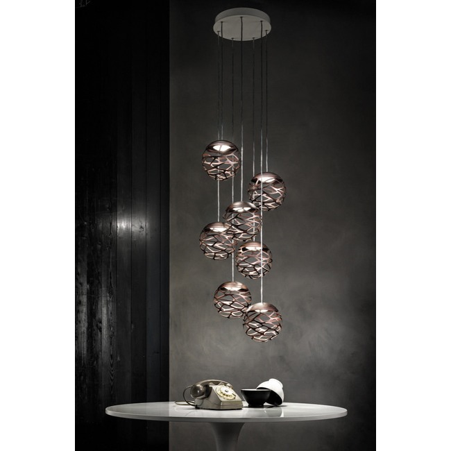 Kelly Cluster Round Multi Light Pendant by LODES