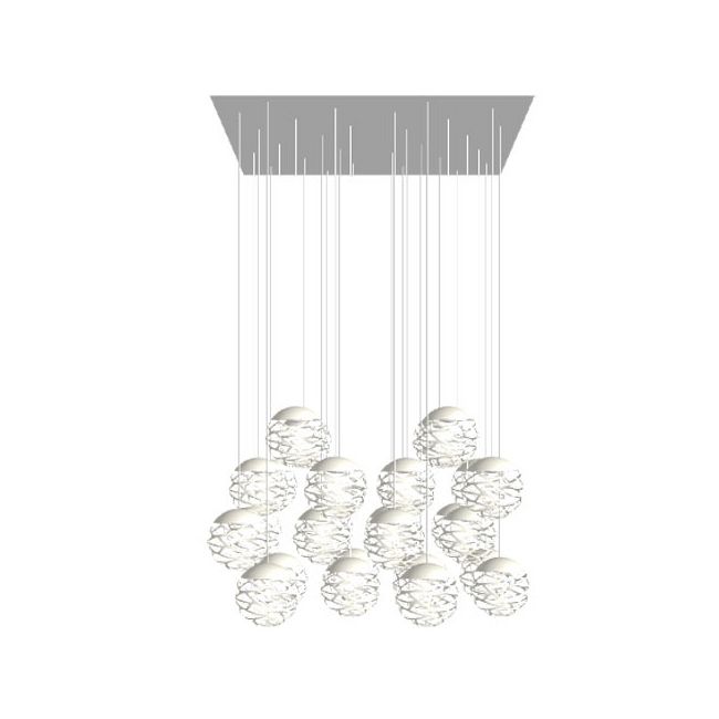 Kelly Cluster 28 Light Rectangular Multi Light Pendant by LODES