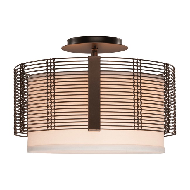 Downtown Mesh Semi Flush Ceiling Light by Hammerton Studio