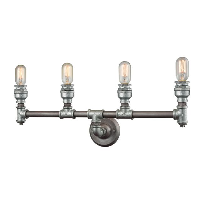 Cast Iron Pipe Bathroom Vanity Light by Elk Home