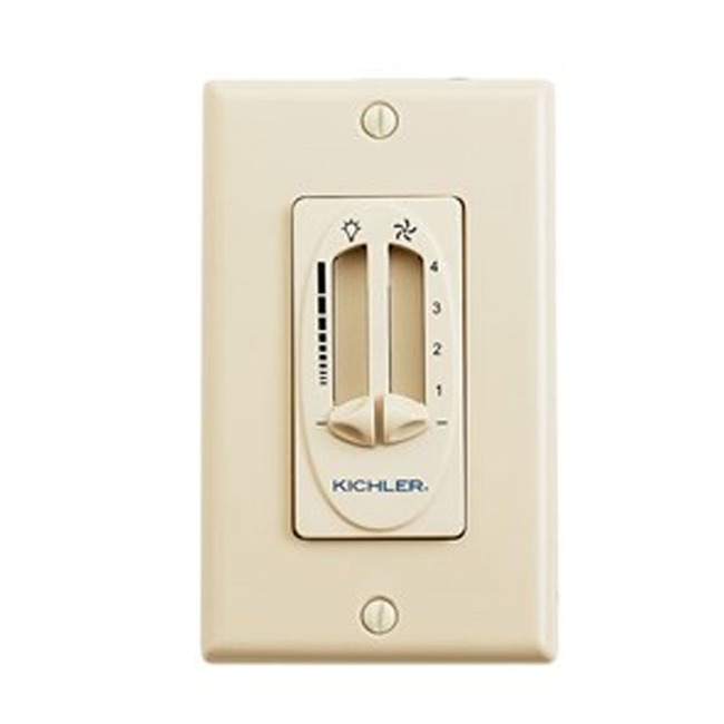 337010 Dual Slide Fan / Light Wall Control by Kichler