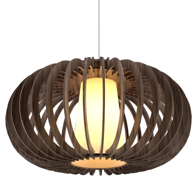 Stecche Di Legno Oval Pendant by Accord Iluminacao