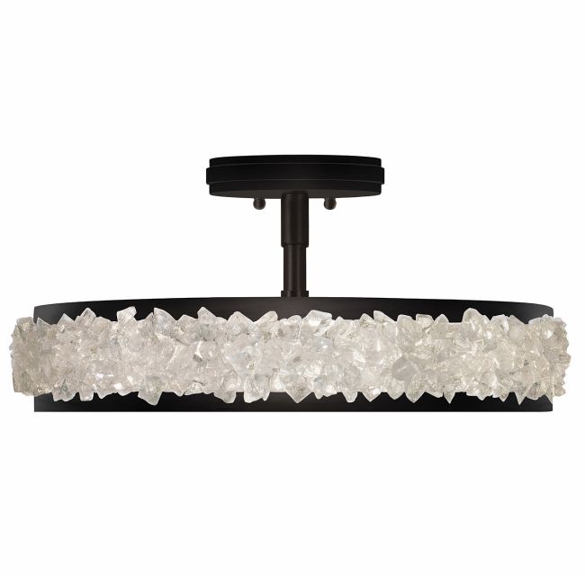 Arctic Halo Semi Flush Ceiling Light by Fine Art Handcrafted Lighting