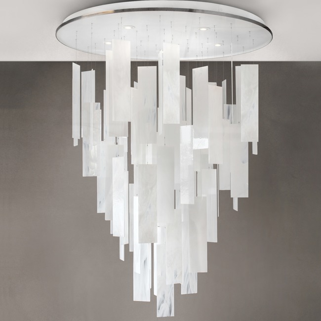 Movimento Round Chandelier by Ridgely Studio Works