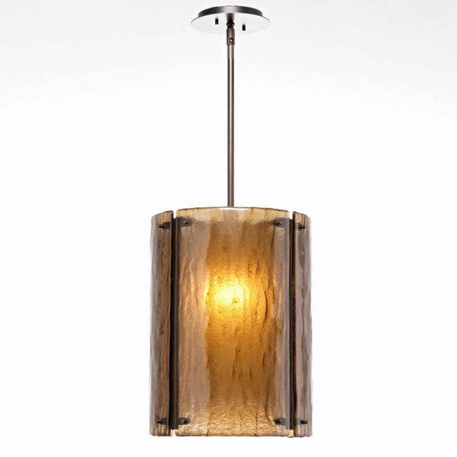 Textured Glass Oversized Pendant by Hammerton Studio
