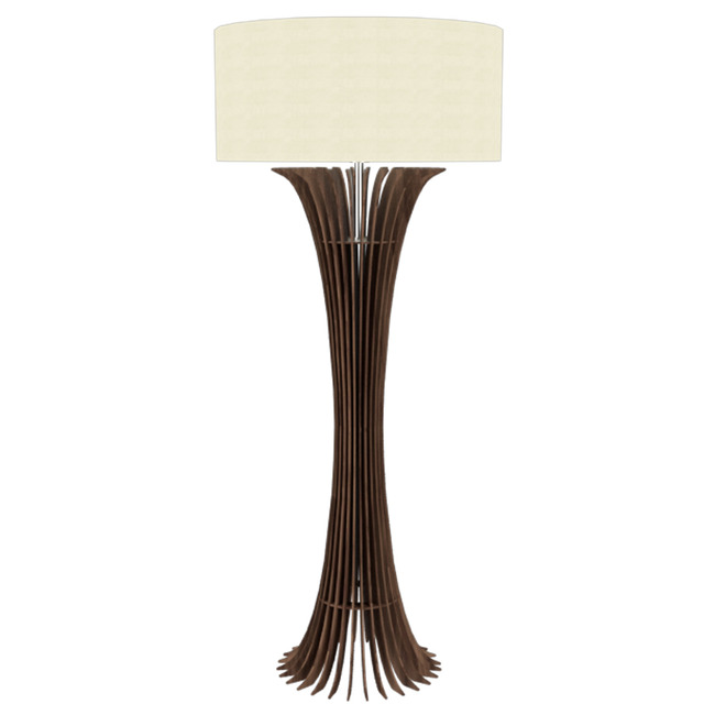 Stecche Di Legno Curved Floor Lamp by Accord Iluminacao