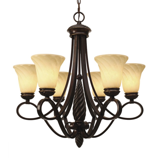 Torbellino Chandelier by Golden Lighting