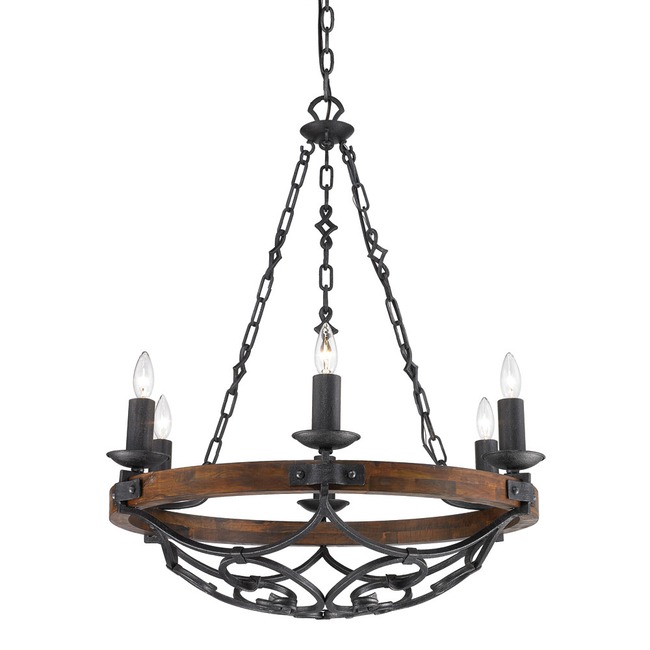 Madera Chandelier by Golden Lighting