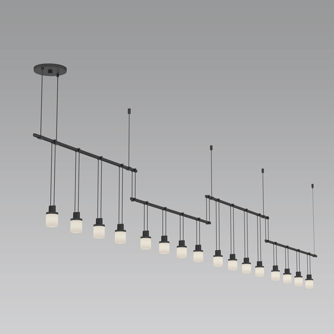 Suspenders Linear Offset Pendant with Drums by SONNEMAN - A Way of Light