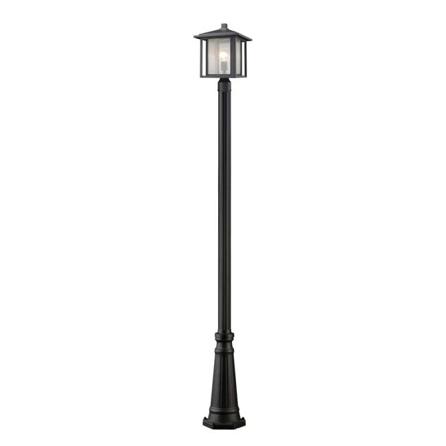 Aspen Outdoor Post Light with Round Post/Hexagon Base by Z-Lite