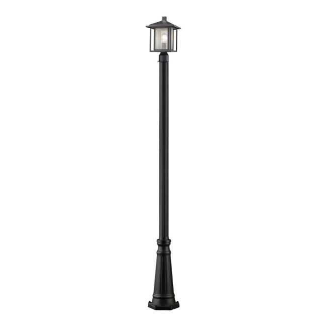 Aspen Outdoor Post Light with Round Post/Hexagon Base by Z-Lite