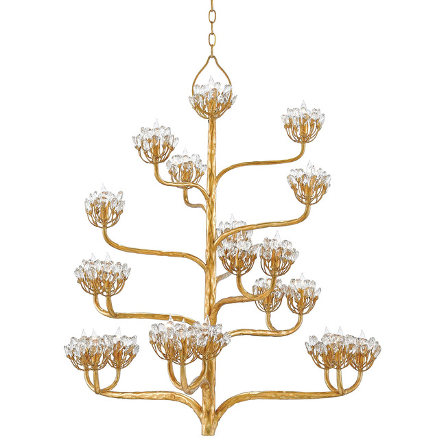 Agave Americana Chandelier by Currey and Company