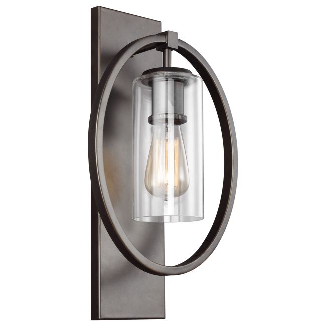 Marlena Clear Glass Wall Light by Generation Lighting