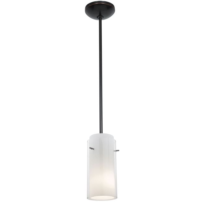 Glass n Glass Cylinder Rod Pendant by Access
