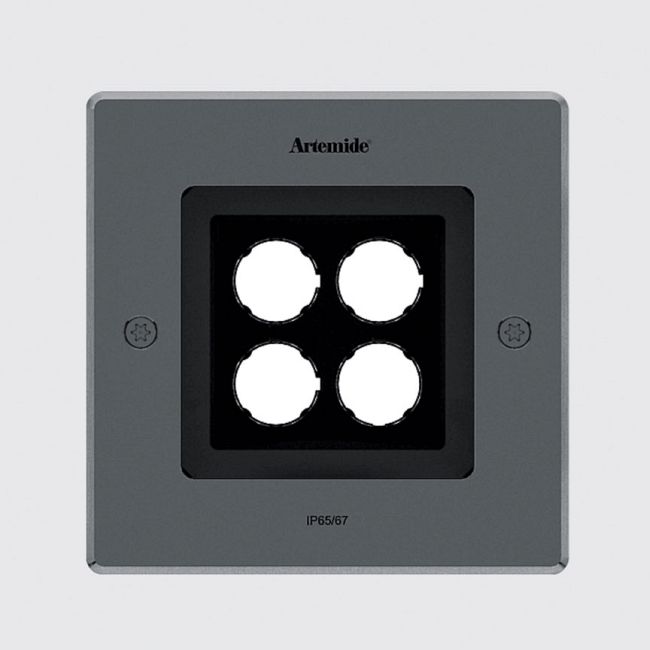 Ego 150 Spot Outdoor Square Ceiling Downlight by Artemide
