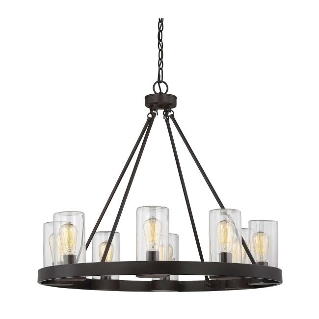 Inman Round Outdoor Chandelier by Savoy House by Savoy House