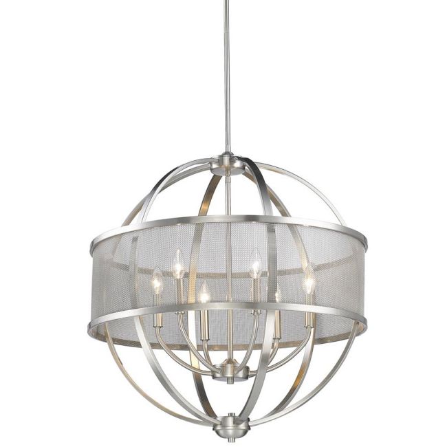 Colson Chandelier with Shade by Golden Lighting