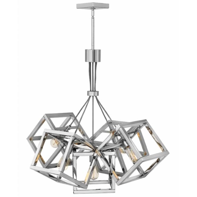 Ensemble Square Shade Chandelier by Fredrick Ramond