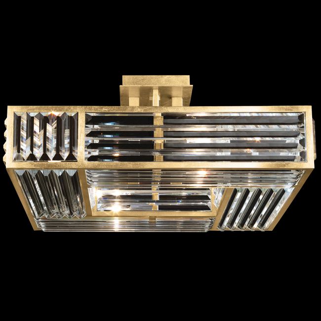 Crystal Enchantment Square Semi Flush Ceiling Light by Fine Art Handcrafted Lighting