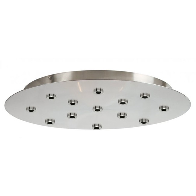 Multiport Round 13-Light Line Voltage Canopy by Stone Lighting