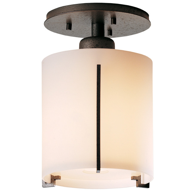 Exos Glass Semi Flush Ceiling Light by Hubbardton Forge