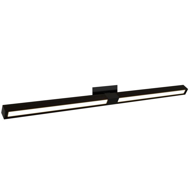 Tie Stix Wood Linear Adjustable Warm Dim Wall Light by PureEdge Lighting