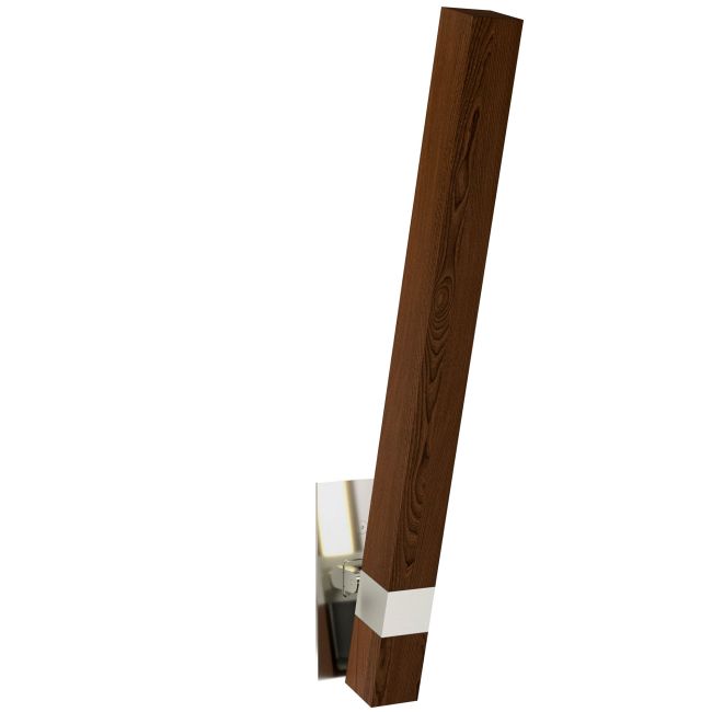 Tie Stix Wood Warm Dim Indirect Adjustable Wall Light by PureEdge Lighting