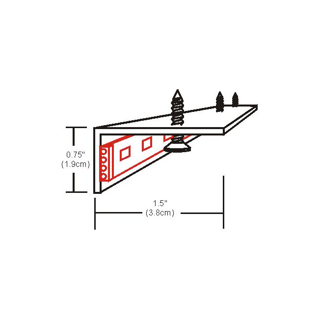 Strip L Shape Heat Sink Reflector by PureEdge Lighting