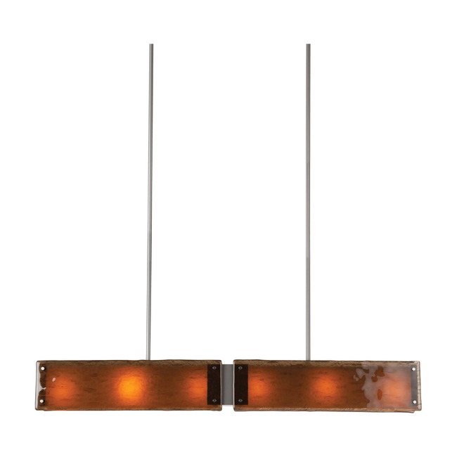 Textured Glass Linear Pendant by Hammerton Studio