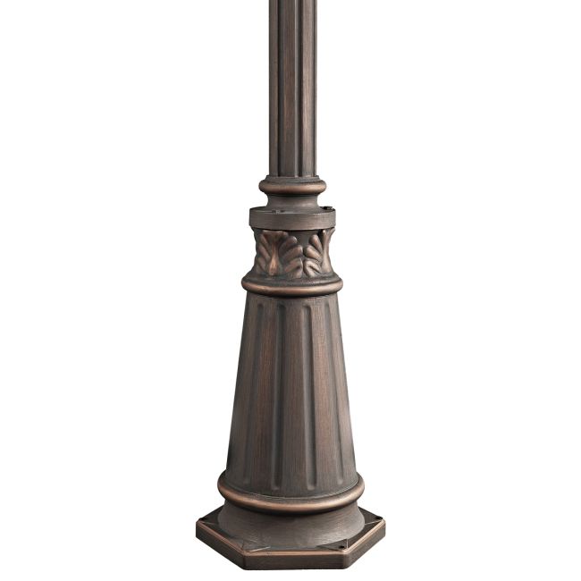 3 x 72 inch Outdoor Post with Decorative Base by Kichler