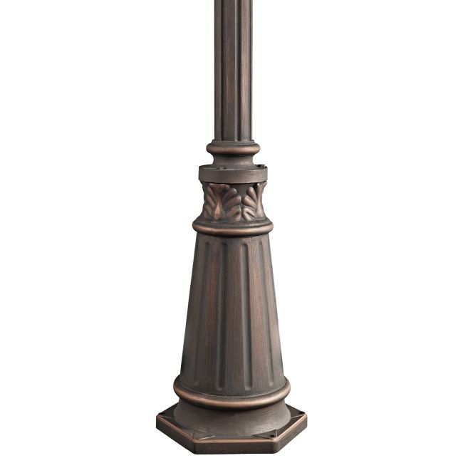 3 x 72 inch Outdoor Post with Decorative Base by Kichler