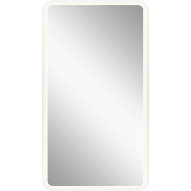 Four Sided Rounded Edge Lit Mirror by Elan