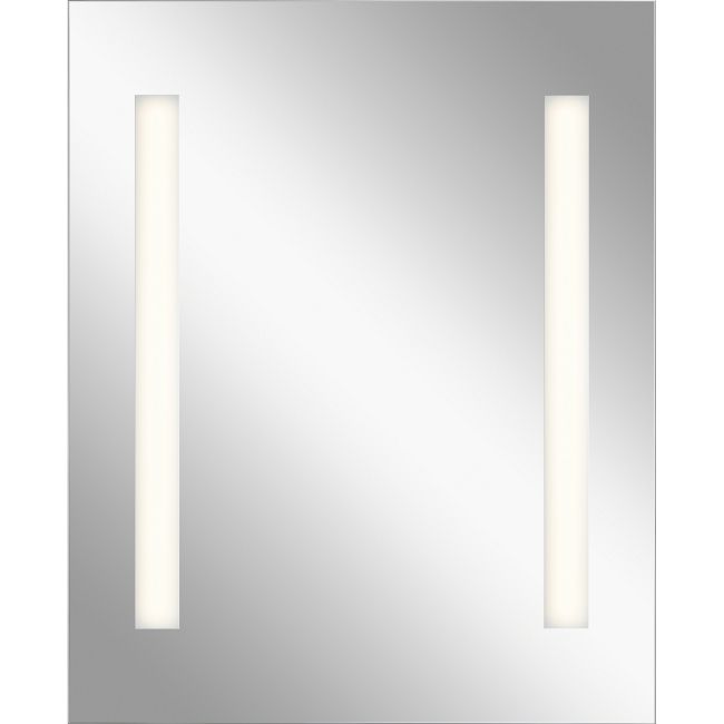 Vertical Mirror with Inlay Glass by Elan