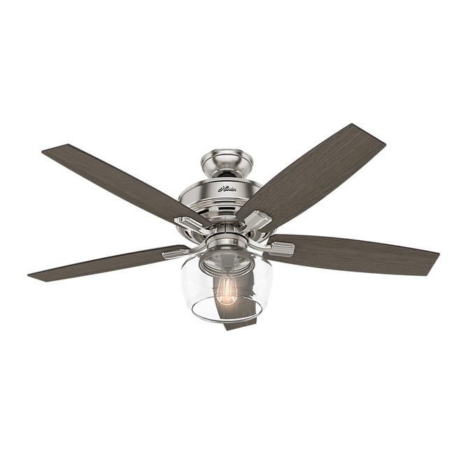 Bennett Ceiling Fan with Single Light by Hunter Fan