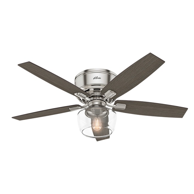Bennett 52 Inch Low Profile Ceiling Fan with Light by Hunter Fan