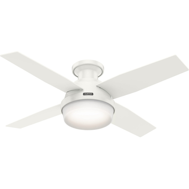 Dempsey Low Profile Ceiling Fan with Light by Hunter Fan