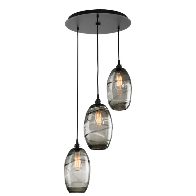 Ellisse Round Multi Light Pendant by Hammerton Studio