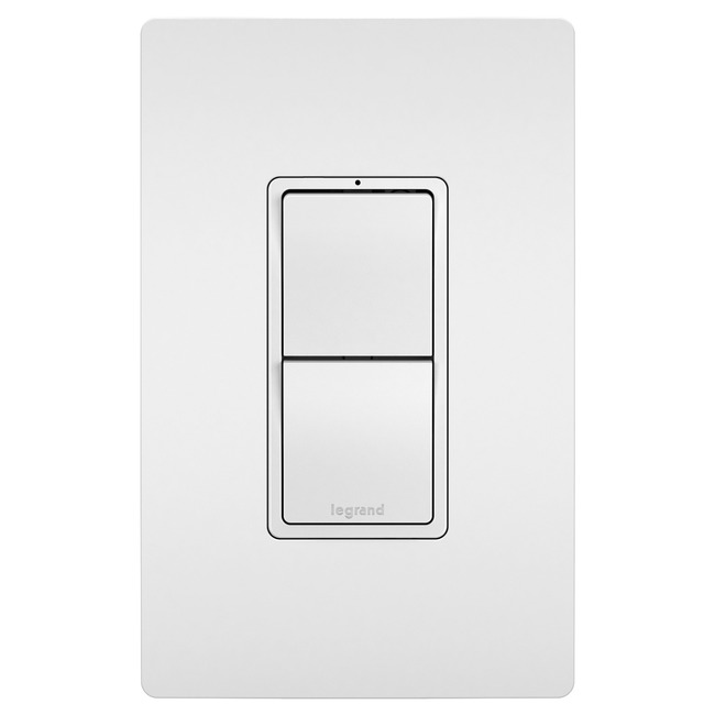 2-Module with Single Pole Switches by Legrand Radiant