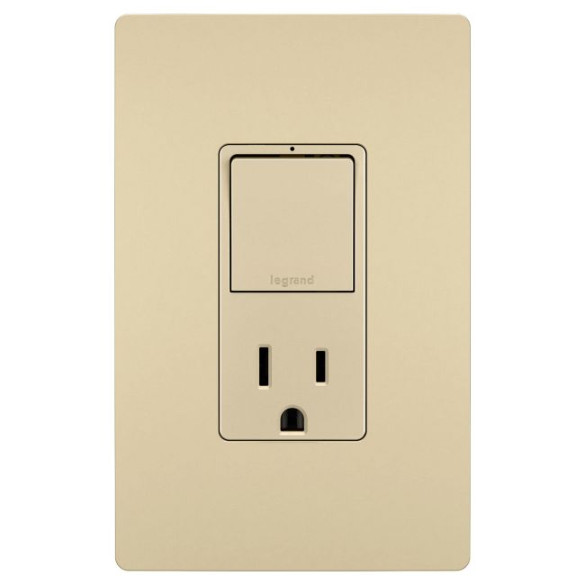 2-Module Switch and 15 Amp Outlet by Legrand Radiant