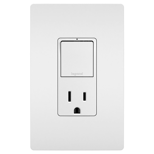 2-Module Switch and 15 Amp Outlet by Legrand Radiant