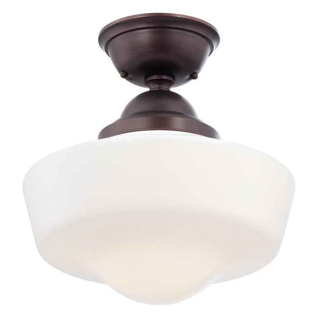 Schoolhouse Ceiling Semi Flush Light by Minka Lavery