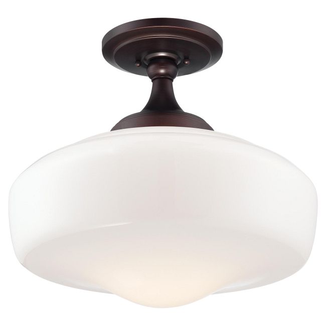 Schoolhouse Ceiling Semi Flush Light by Minka Lavery