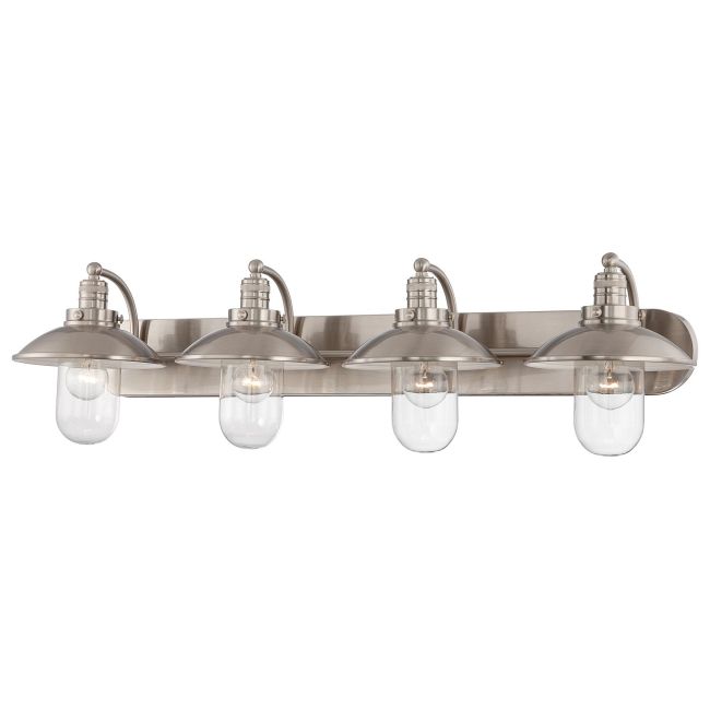 Downtown Edison Shade Bathroom Vanity Light by Minka Lavery